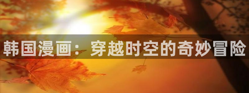 风车漫画苹果ios版下载：韩国漫画：穿越时空的奇妙冒险